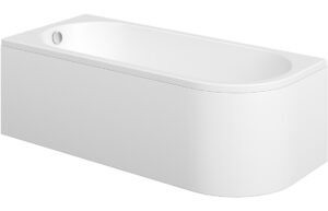 Sparrow J Shape 1500x725x600mm 0TH Bath w/Legs (LH)