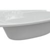 Norton 1500x950x600mm 0TH Offset Corner Bath w/Legs (LH)