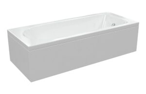 Rowland D Shape Single End SUPERCAST 1700x700x550mm 2TH Bath w/Legs