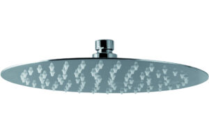 Vema Timea Black 250mm Round Showerhead
