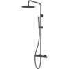 Vema Thermostatic Shower Column w/Fixed Head & Riser - St/Steel