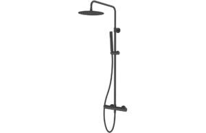 Vema Thermostatic Shower Column w/Fixed Head & Riser - St/Steel