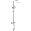 Round Thermostatic Bar Mixer w/Riser Kit - Matt Black
