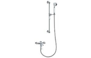 Beverley Concentric Single Outlet Shower Valve & Overhead Kit Pack 2 - Chrome