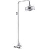 Beverley Concentric Single Outlet Shower Valve & Overhead Kit Pack 2 - Chrome