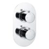 Grove Thermostatic Single Outlet Twin Shower Valve - Chrome