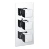 Ashby Thermostatic Three Outlet Triple Shower Valve - Chrome