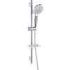 Grove Round Riser Rail Kit w/Elbow & 3 Mode Handset - Chrome