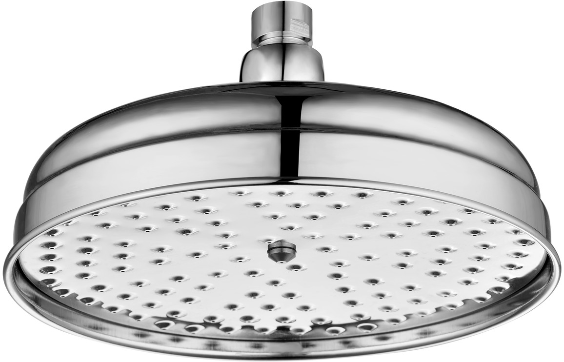 Beverley 200mm Round Traditional Showerhead - Chrome