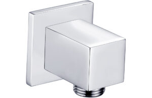 Round Wall Outlet Elbow - Chrome