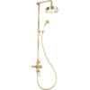 Round Concealed Valve Head & Arm Shower Pack - Chrome