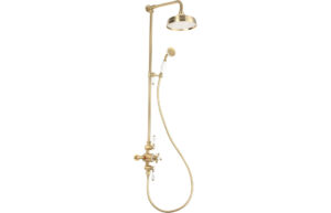Round Concealed Valve Head & Arm Shower Pack - Chrome