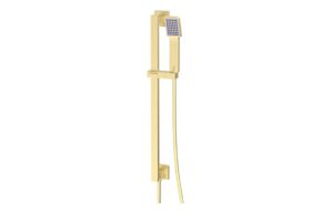 Ashby Square Riser Rail Kit w/Elbow & Handset - Brushed Bronze