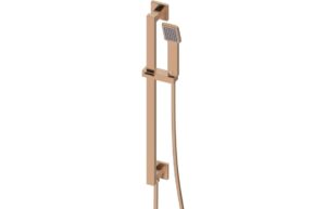 VitrA Samba 3-Function Hand Shower w/Slide Rail & Thermostatic Shower Mixer - Chrome