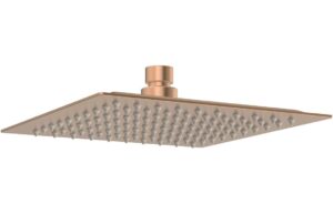 Ashby 250mm Square Ultraslim Showerhead - Brushed Bronze