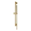 Vema Thermostatic Round Bar Valve w/Fixed Head & Riser - Brushed Brass