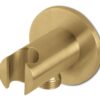 Grove Round Handset Wall Bracket with Wall Outlet - Matt Black
