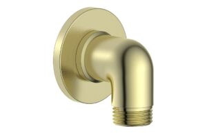 Round Wall Outlet Elbow - Matt Black