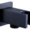 Ashby Square Handset Wall Bracket with Wall Outlet - Brushed Brass