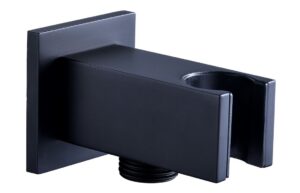 Ashby Square Handset Wall Bracket with Wall Outlet - Brushed Brass