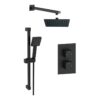Grove Round Thermostatic Bar Mixer w/Riser Kit - Brushed Bronze