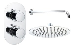 Grove Round Shower Valve & Kit Pack 1 - Matt Black