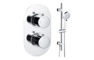 Grove Round Shower Valve & Kit Pack 2 - Matt Black