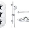 Ashby Square Shower Valve & Kit Pack 1 - Chrome