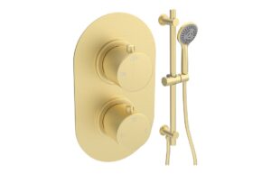 Grove Round Shower Valve & Kit Pack 2 - Brushed Bronze