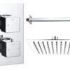Ashby Square Shower Valve & Kit Pack 1 - Matt Black