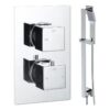 Ashby Square Shower Valve & Kit Pack 2 - Matt Black