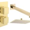 Ashby Square Shower Valve & Kit Pack 1 - Brushed Bronze