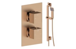 Ashby Square Shower Valve & Kit Pack 3 - Chrome