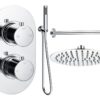 Grove Round Shower Valve & Kit Pack 3 - Matt Black
