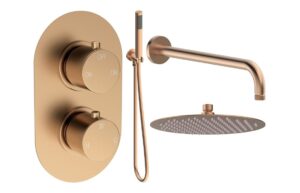Ashby Square Shower Valve & Kit Pack 4 - Chrome