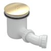 Low Profile Tray Waste Cover - Brushed Brass