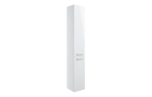 Malvern 350mm Floor Standing 2 Door Tall Unit - White Gloss