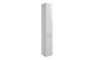 Malvern 350mm Floor Standing 2 Door Tall Unit - Grey Gloss