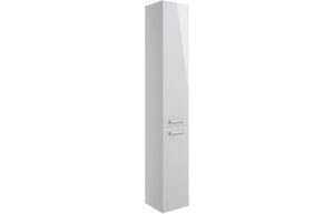 Henlow 350mm Floor Standing 2 Door Tall Unit - Grey Gloss