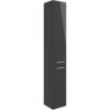 Henlow 350mm Floor Standing 2 Door Tall Unit - Anthracite Gloss