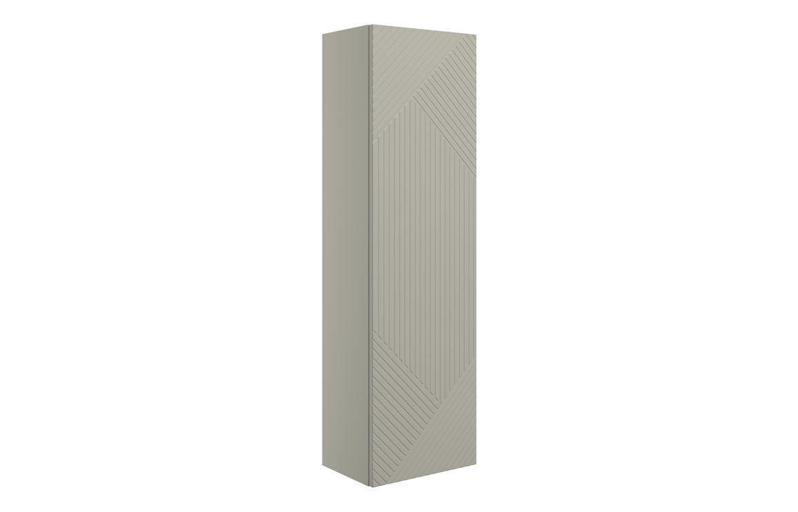 Datchworth 350mm Wall Hung 1 Door Tall Unit - Matt Oat