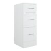 Stotfold 300mm 3 Drawer Base Unit - White Gloss