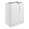 Baldock 600mm Floor Standing 2 Door Basin Unit (No Top) - Matt White