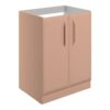 Baldock 600mm Floor Standing 2 Door Basin Unit (No Top) - Matt Apricot