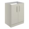 Baldock 600mm Floor Standing 2 Door Basin Unit (No Top) - Matt Latte