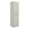 Baldock 400mm Wall Hung 2 Door Midi Boy Unit - Matt Latte