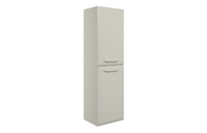 Baldock 400mm Wall Hung 2 Door Midi Boy Unit - Matt Latte
