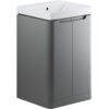Hertford 500mm 2 Door Floor Standing Cloakroom Basin Unit - Matt Grey