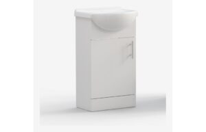 Stotfold 450mm Basin Unit & Basin - White Gloss