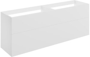 Cuffley 1180mm Wall Hung 4 Drawer Basin Unit (No Top) - Matt White